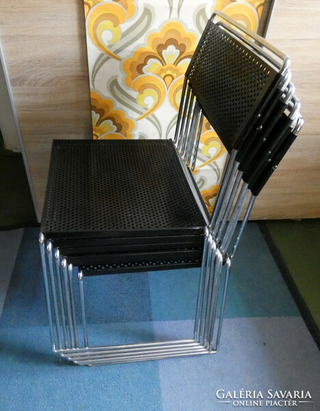 6 Postmodern chairs designed by niels jørgen haugesen (Denmark, 1936-2013) for the magis company.