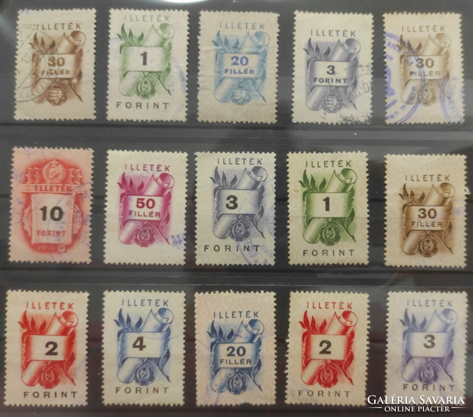 1946- -1959 Tax stamp selection