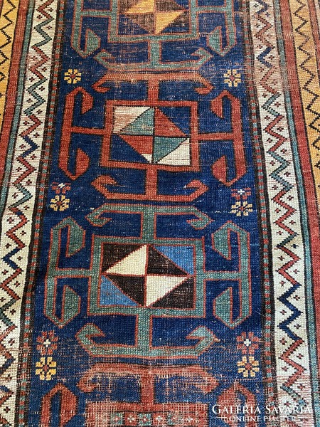 Antik Kaukázusi Kazak szőnyeg 255x146