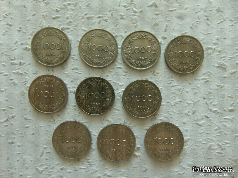 Austria 1000 kronen 1924 lot of 10