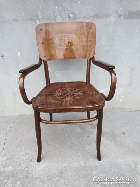 Beautiful restored antique marked art nouveau original thonet armchair!
