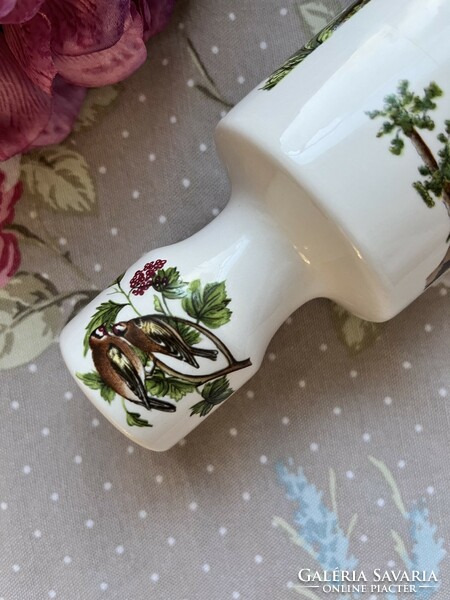 RITKA! Mesés vintage Portmeirion Botanic Garden porcelán nyújtófa, sodrófa lepkékkel, kismadarakkal