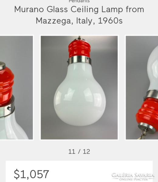 Huge Mazzega pop art postmodern incandescent ceiling lamp from Murano.. Negotiable!
