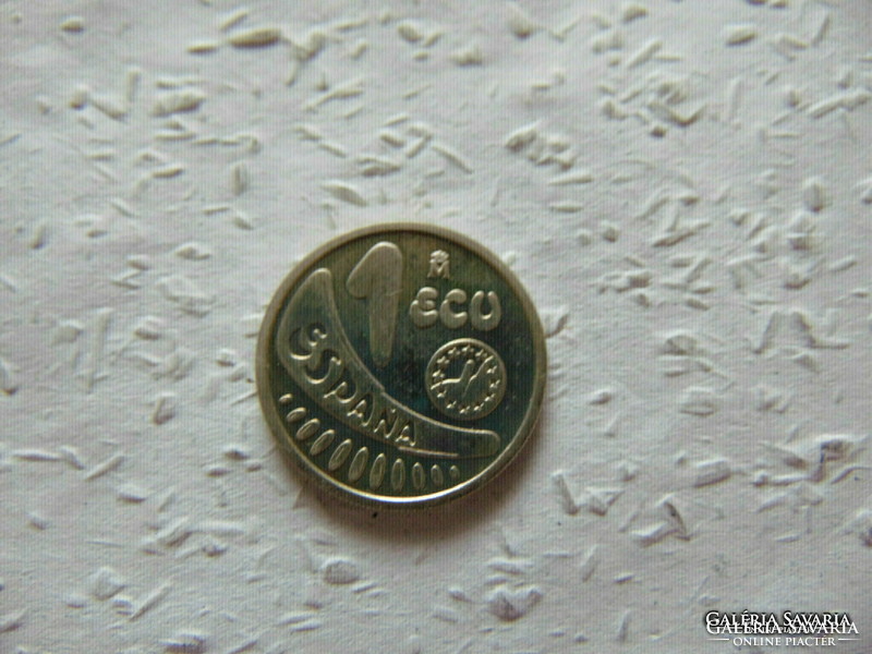 Spanyolország ezüst 1 ecu 1989 6.82 gramm