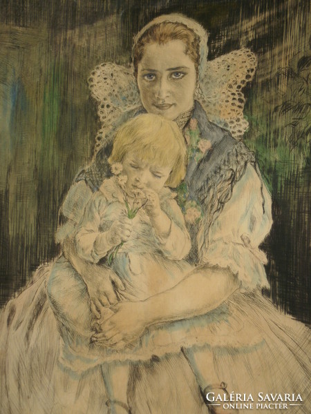 Prihoda István (1891-1956) : Anya gyermekével