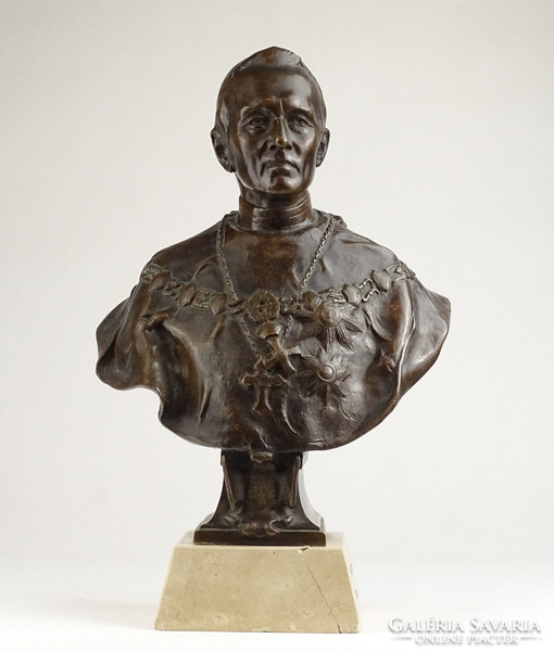 1A623 Bronze bust of Cardinal József Samassa 32 cm