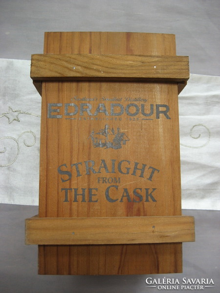 Wooden box whiskey holder