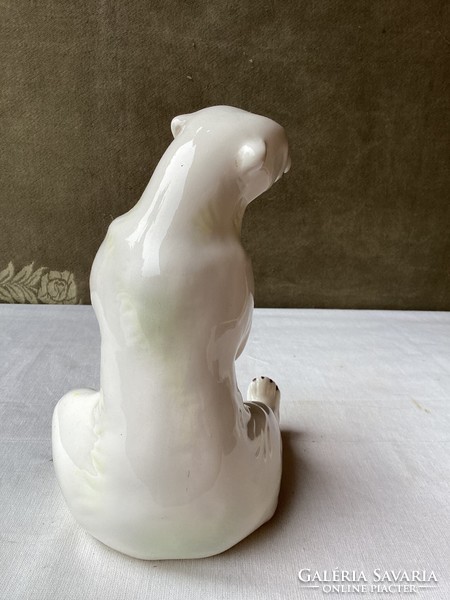 Polar bear ceramic figure 22 cm.