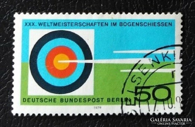 BB599p / Németország - Berlin 1979 Íjász VB bélyeg pecsételt