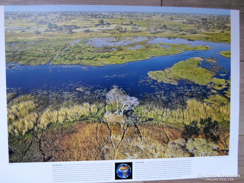 Poszter 47.: Okavango-delta; Dél-Afrika, Botswana (természetvédelem, fotó)