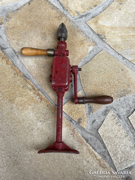 Old American drill, hand drill, nostalgia piece, rustic decoration