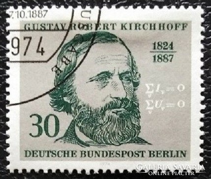 Bb465p / germany - berlin 1974 robert kirchhoff stamp stamped