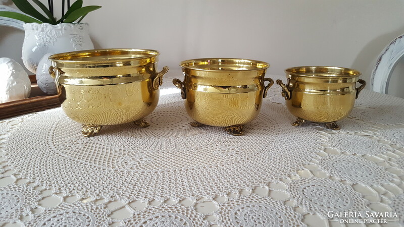 Nice, 3-piece brass bowl set