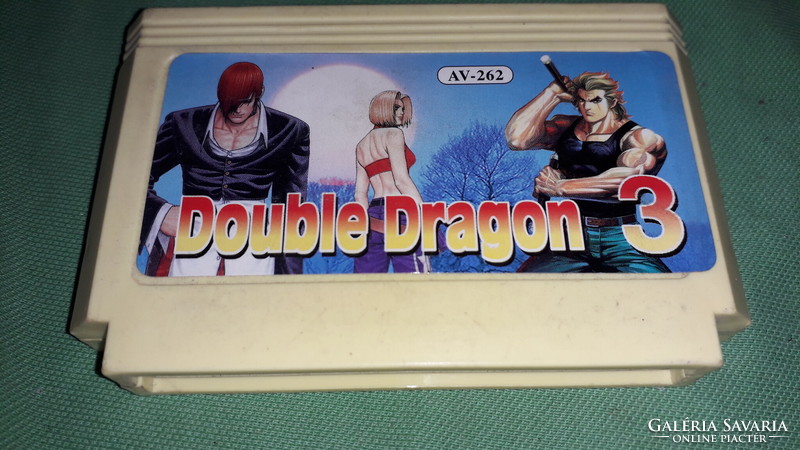 Retro yellow cassette nintendo video game - double dragon 3. Condition according to the pictures 15.