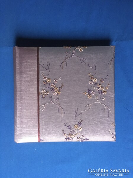 200 Pcs silk-covered embroidered floral photo album
