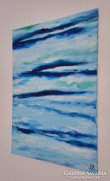Aqua marina - abstract painting Kuzma Lila