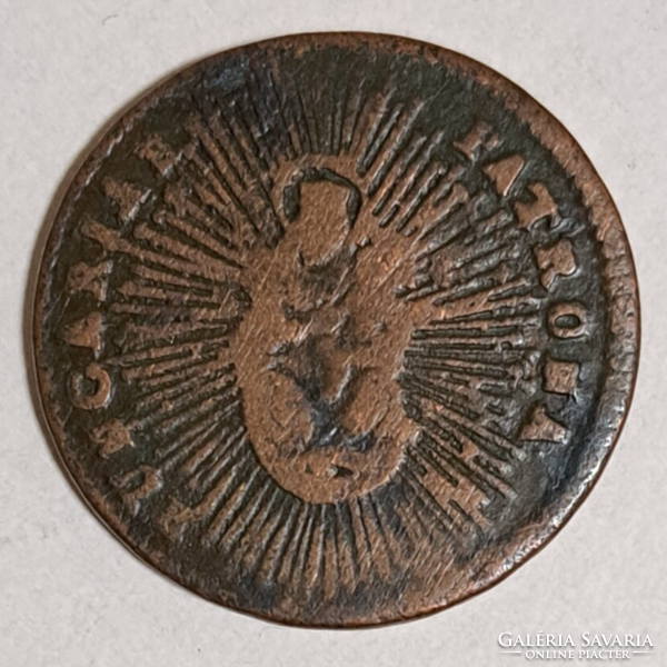 1766. Maria Theresia (1740-1780) copper denarius (1555)