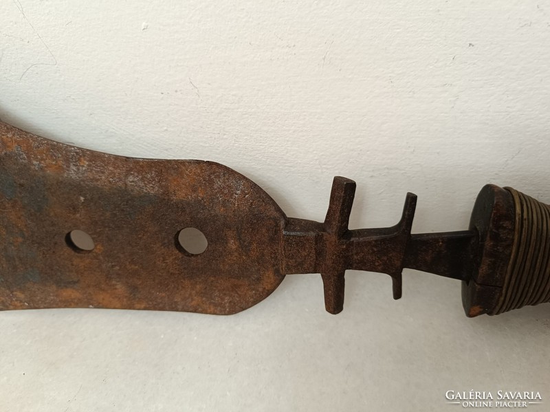 Antique African Maasai 3-edged knife dagger African weapon 917 8493