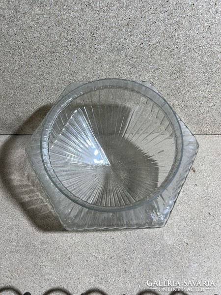 Lámpabúra üvegből, mennyezeti,16x23 17,5->15,5 cm. 4110
