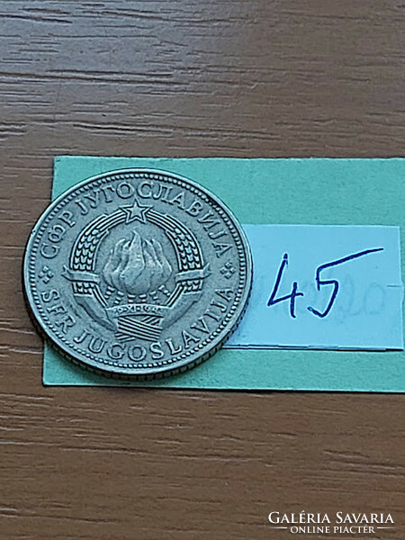 Yugoslavia 5 dinars 1972 copper-zinc-nickel 45