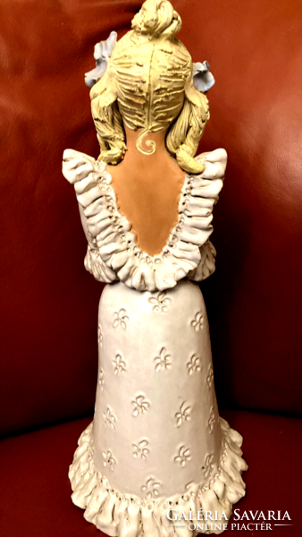 György Ujpál? Bride ceramic statue /45 cm/