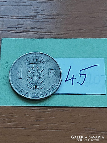 Belgium belgique 1 franc 1952 copper-nickel 45