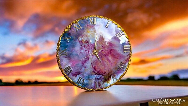 Handmade resin wall clock!