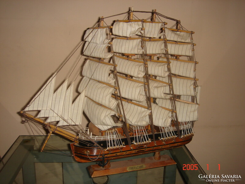 Uss vaitant four-masted sailing ship