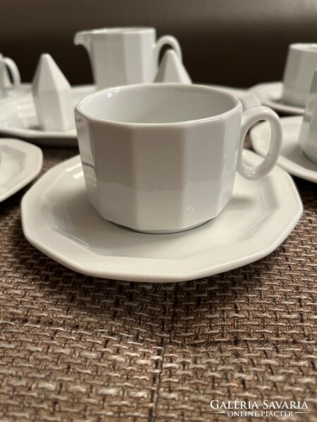 Coffee/tea set with accessories designed by Rosenthal, snow white, tapio wirkkala