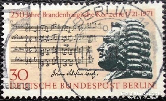 BB392p / Németország - Berlin 1971 J.S.Bach Brandenburgi Koncertjei bélyeg pecsételt