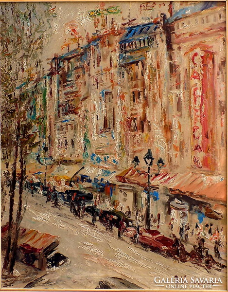 For Szaky!! Unknown painter: paris boulevard d elisey pigael with guaranteed original invoice