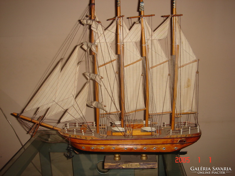 J.S. Elcano. A rare four-masted sailing vessel