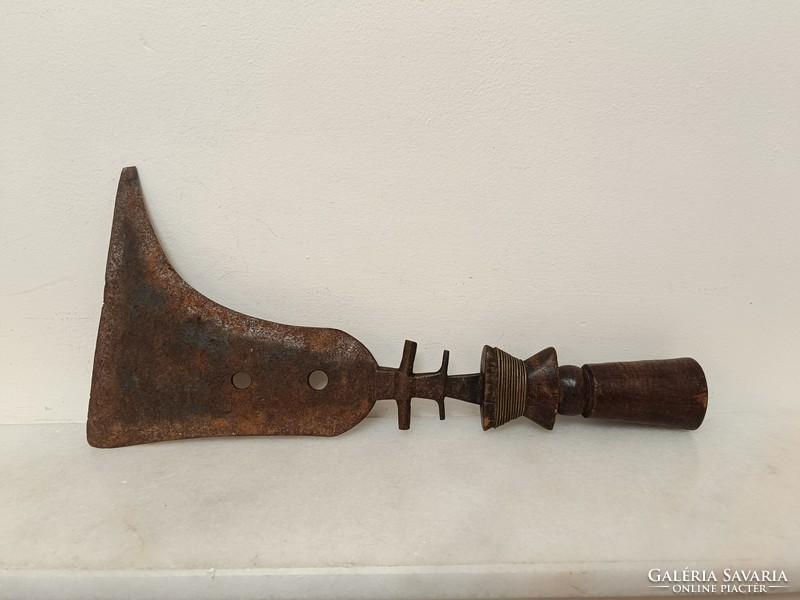 Antik Afrika maszáj 3 élű kés tőr afrikai fegyver 917 8493