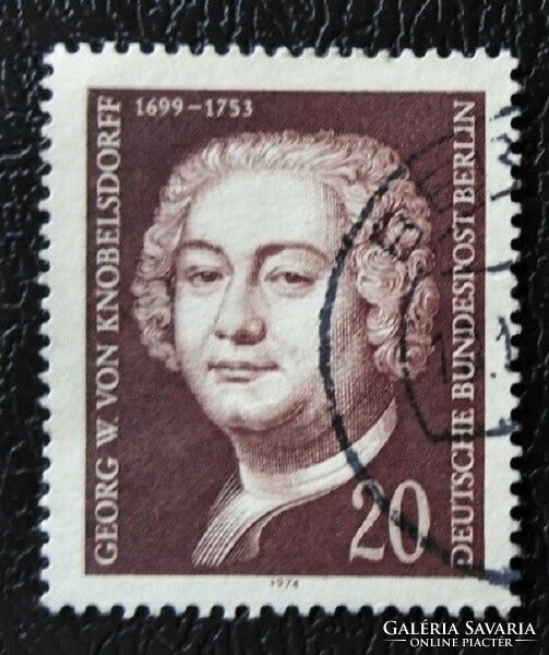 Bb464p / Germany - Berlin 1974 gerg w. Sealed with Von Knobelsdorff stamp