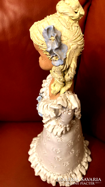 György Ujpál? Bride ceramic statue /45 cm/