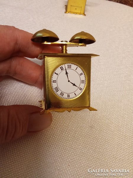 Mini copper table clock