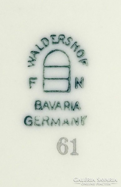 1Q851 Régi Waldershof Bavaria porcelán reggeliző készlet