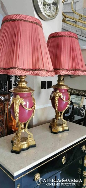 Empire double table lamp