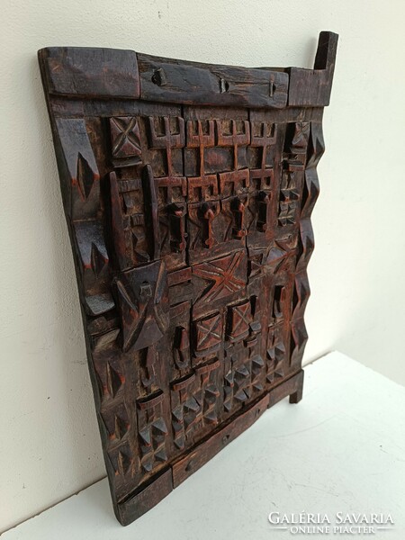 Antique African Dogon carved wooden door Mali 738 8530