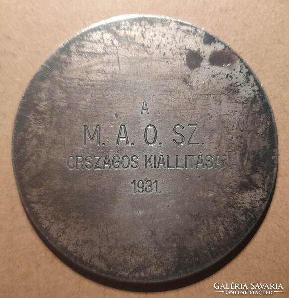 National Association of Photographers 1931. Plaque. 82 grams 60mm. Ag silver marked on the rim!