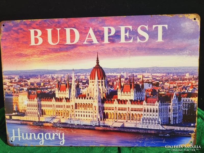 Budapest decorative vintage metal sign new! (12)