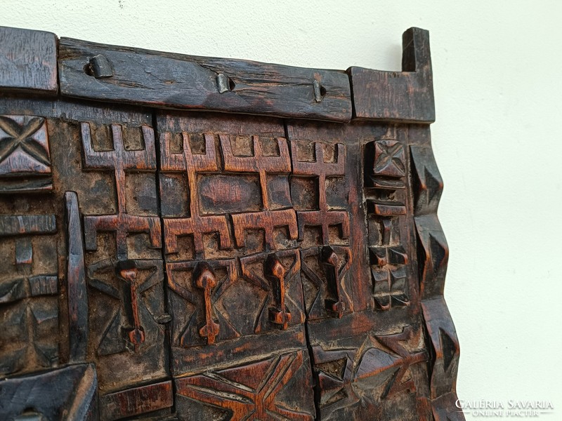 Antique African Dogon carved wooden door Mali 738 8530