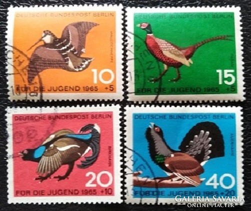 Bb250-3p / germany - berlin 1965 for youth - winged beasts stamp set stamped
