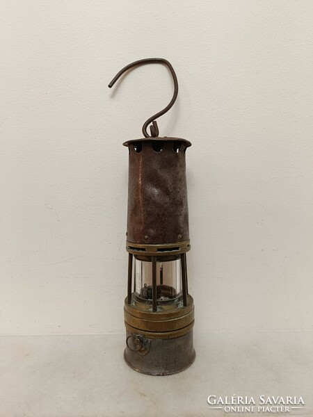 Antik bányász szerszám vájár karbid lámpa ARRAS 852 8503