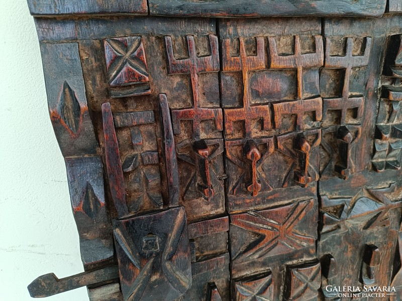 Antique African Dogon carved wooden door Mali 738 8530