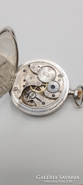Beautiful silver omega pocket watch