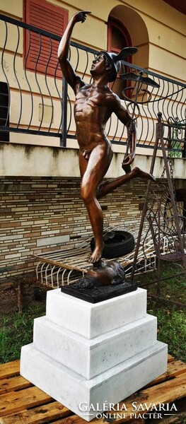 Hermes mythology - bronze statue