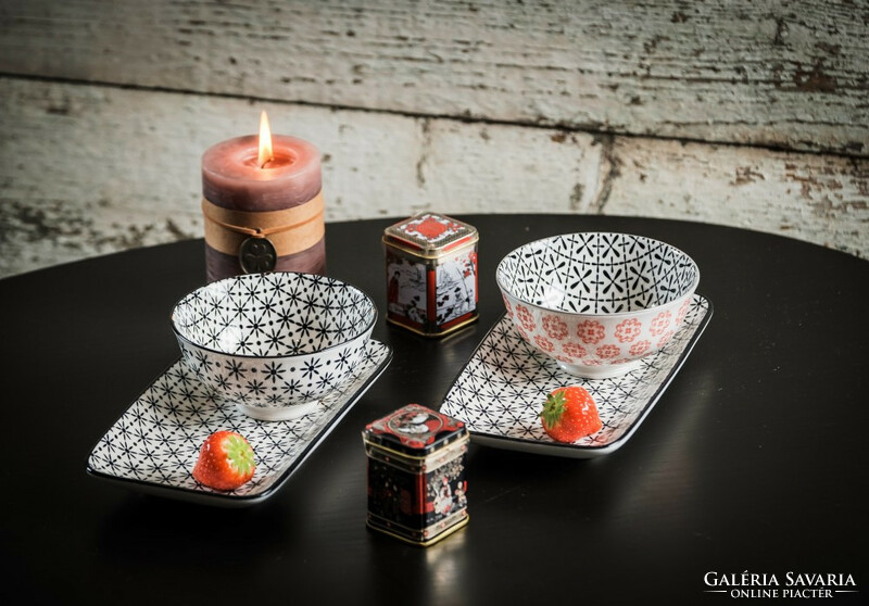 Asia tea 4-piece modern design porcelain tea set for 2 people