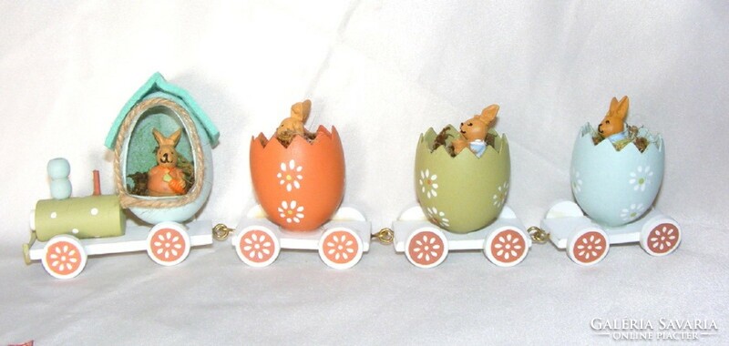 Wooden Easter Bunny Train