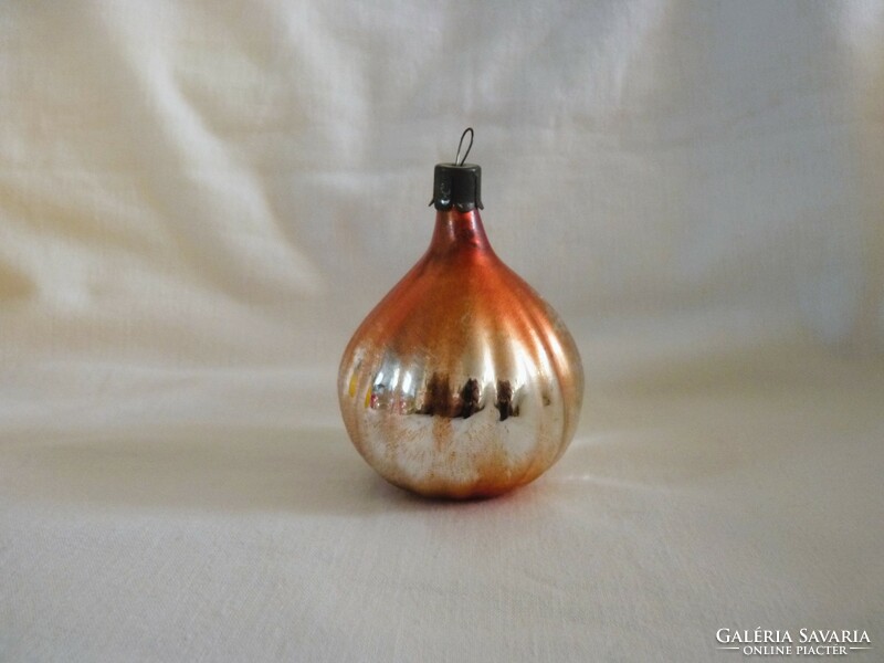 Old glass Christmas tree decoration - onion!